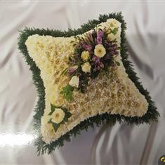 Classic white cushion 