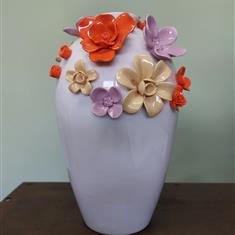White ceramic vase 